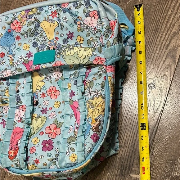 Posh Peanut Disney Princess Floral Blue Kids Backpack - Picture 11 of 12